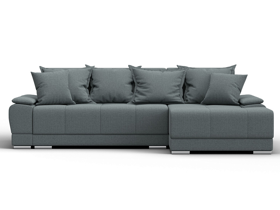 Диван угловой Лига-119 угол правый (амур 07 серый)