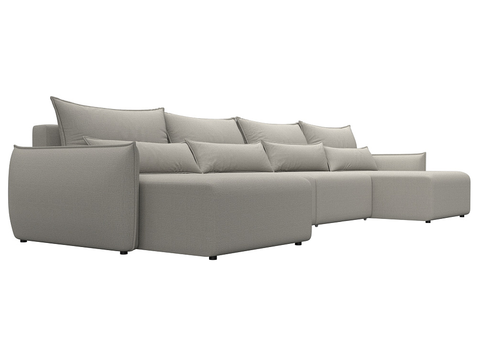 Диван П-образный Лига-051 НПБ Лонг (амур 02 бежевый)