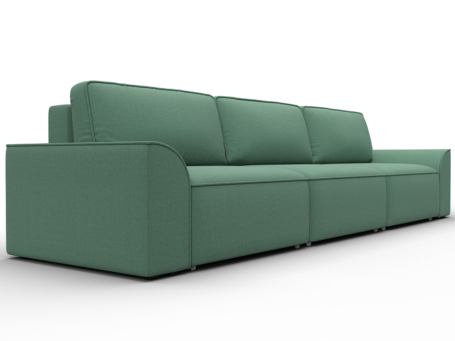 Диван прямой Лига-048 НПБ Лонг (амур 11 зеленый)