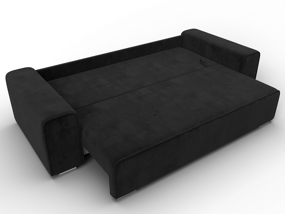 Диван прямой Лига-029 (seven 35 черный)