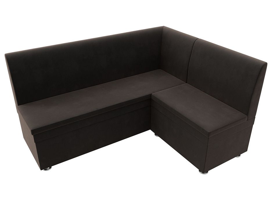 Диван кухонный угловой Уют правый угол (seven 727 коричневый)