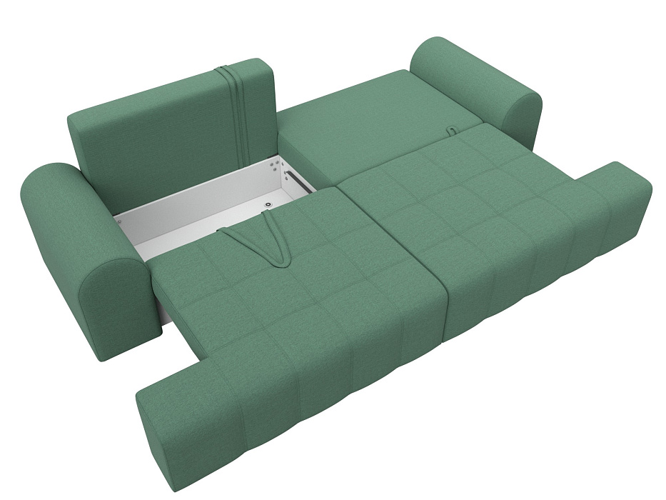 Диван прямой Лига-080 НПБ (амур 11 зеленый)