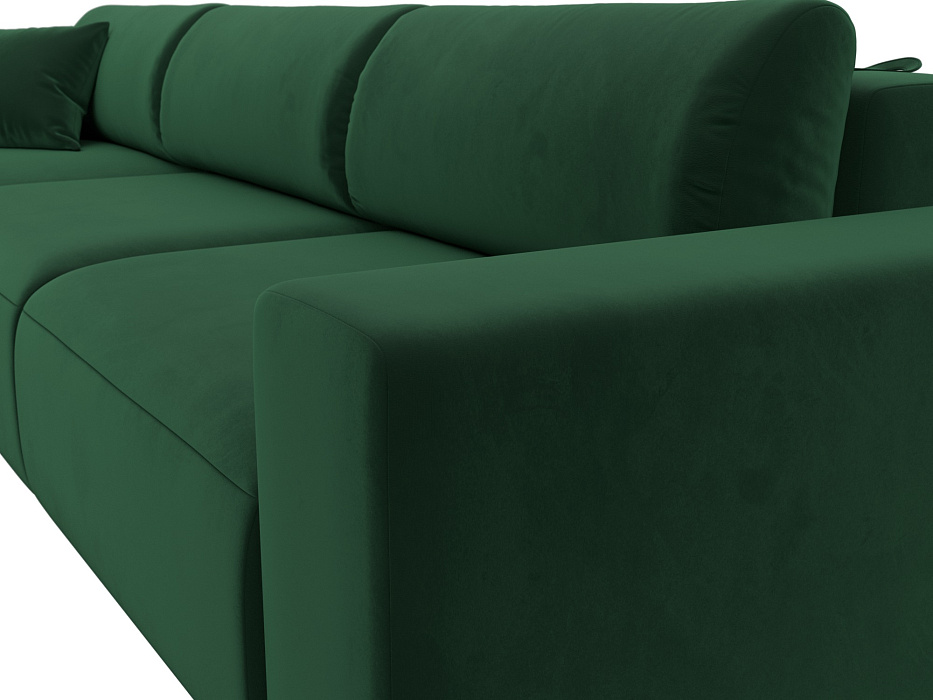 Диван угловой Лига-036 НПБ Классик Лонг левый угол (seven 626 зеленый)