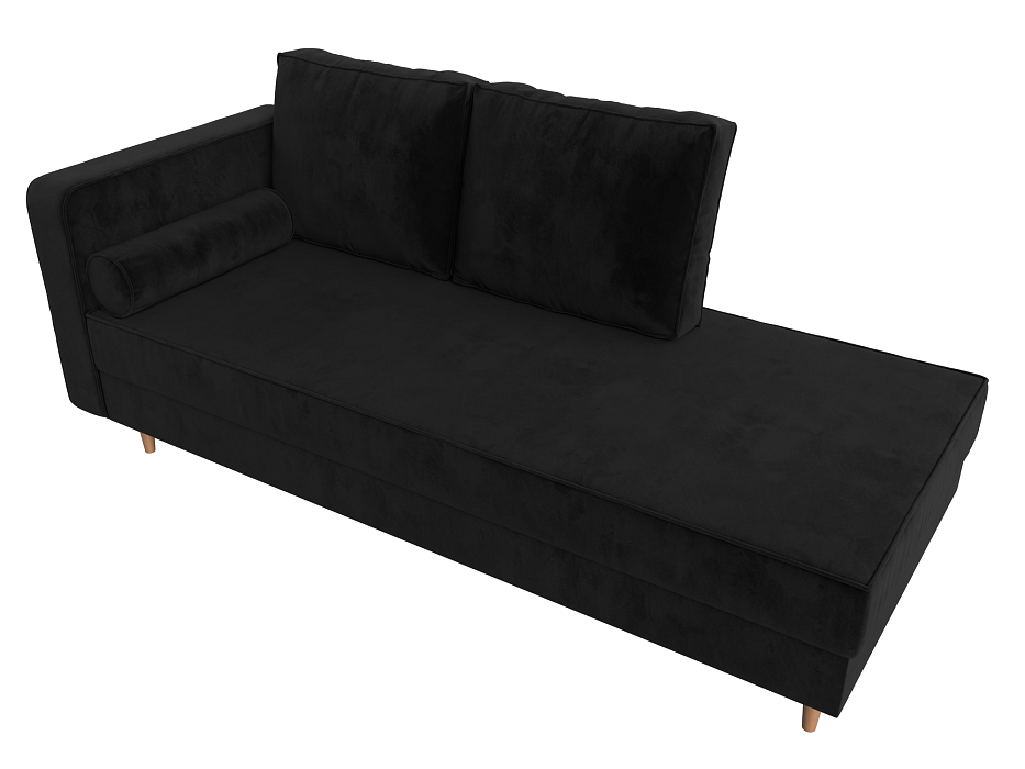 Кушетка Прайм левая (seven 35 черный)