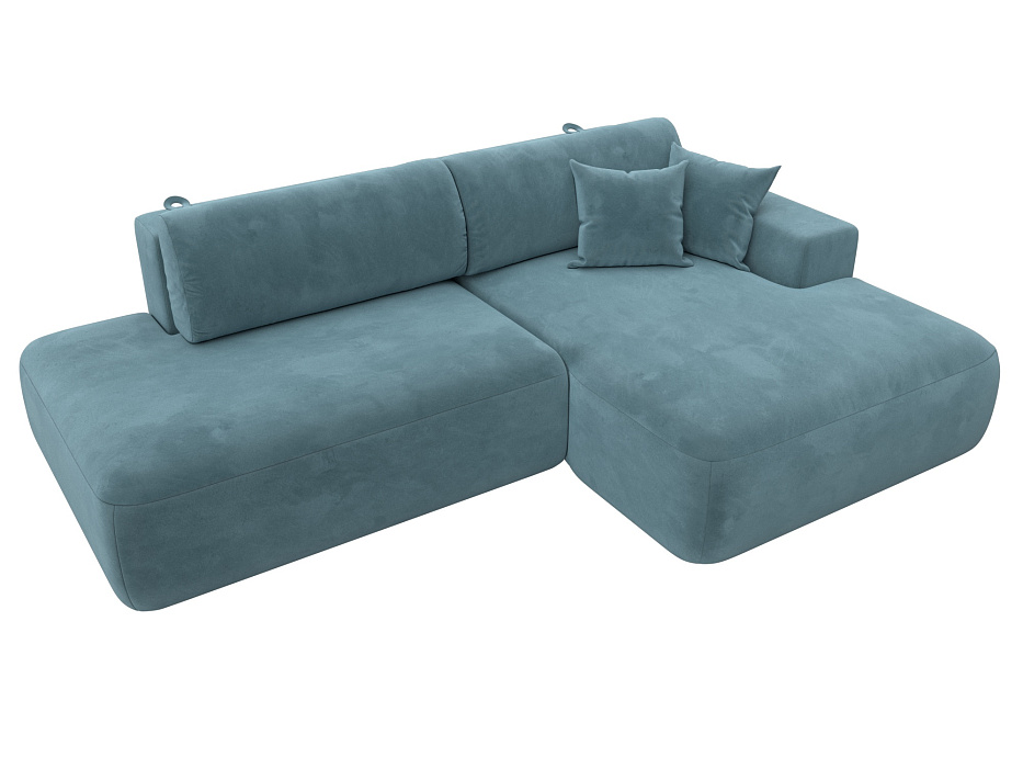 Диван угловой Лига-036 НПБ Модерн правый угол (seven 113 бирюзовый)
