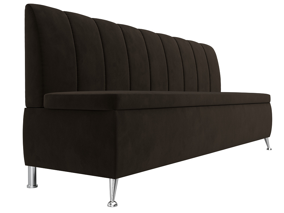 Диван кухонный прямой Кантри (коричневый)