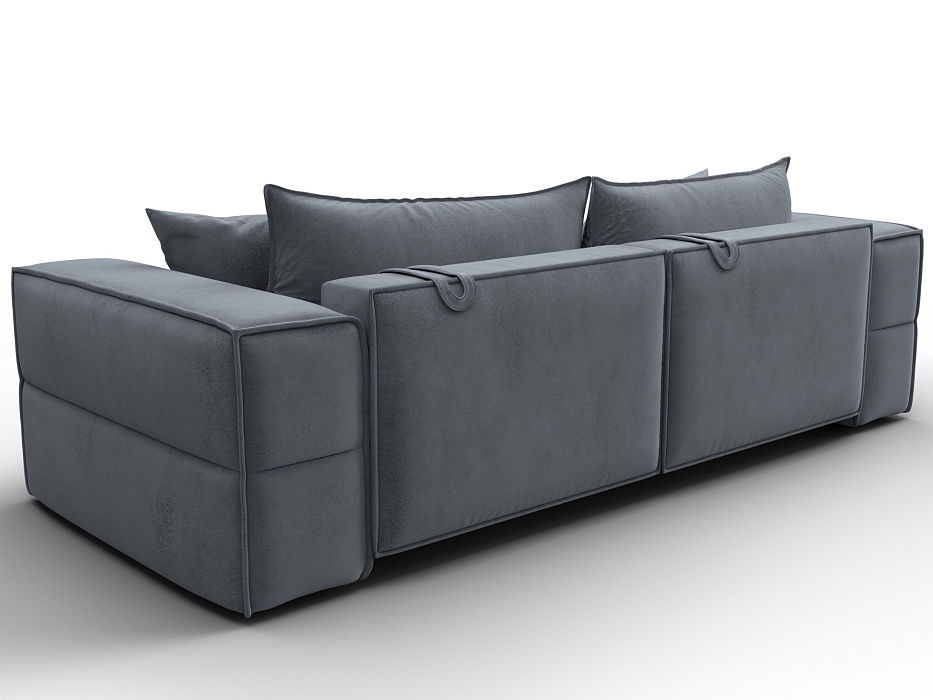 Диван прямой Лига-058 НПБ (tower 10 серый)