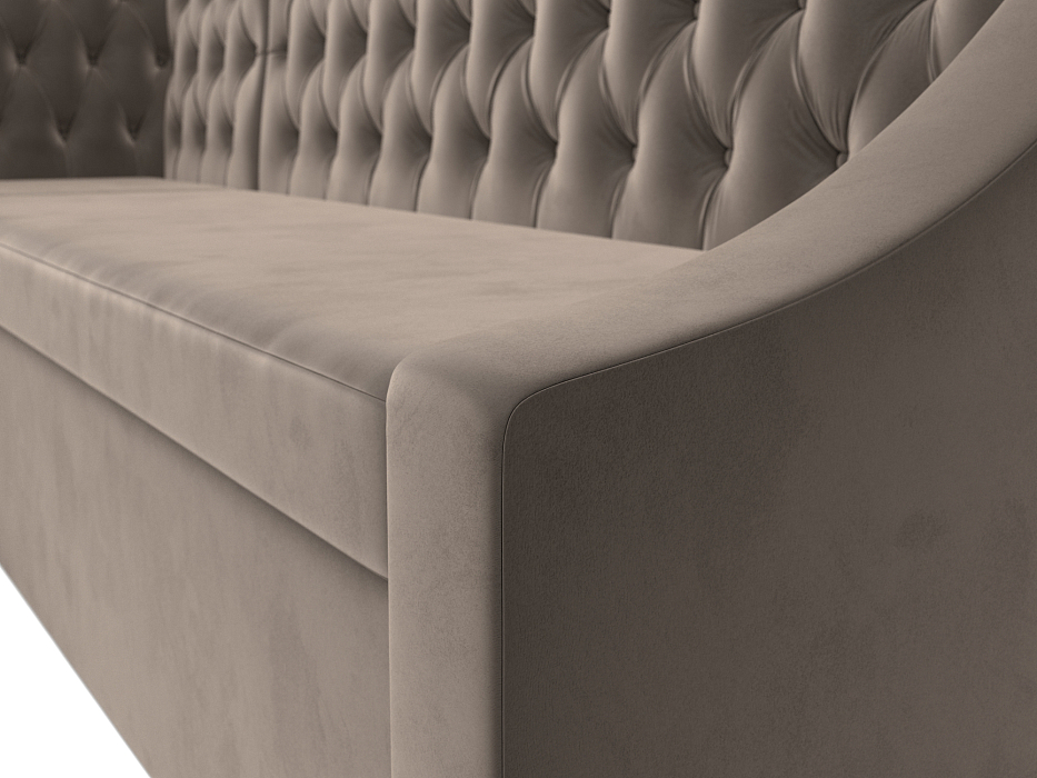 Диван кухонный угловой Мерлин левый угол (seven 727 коричневый)