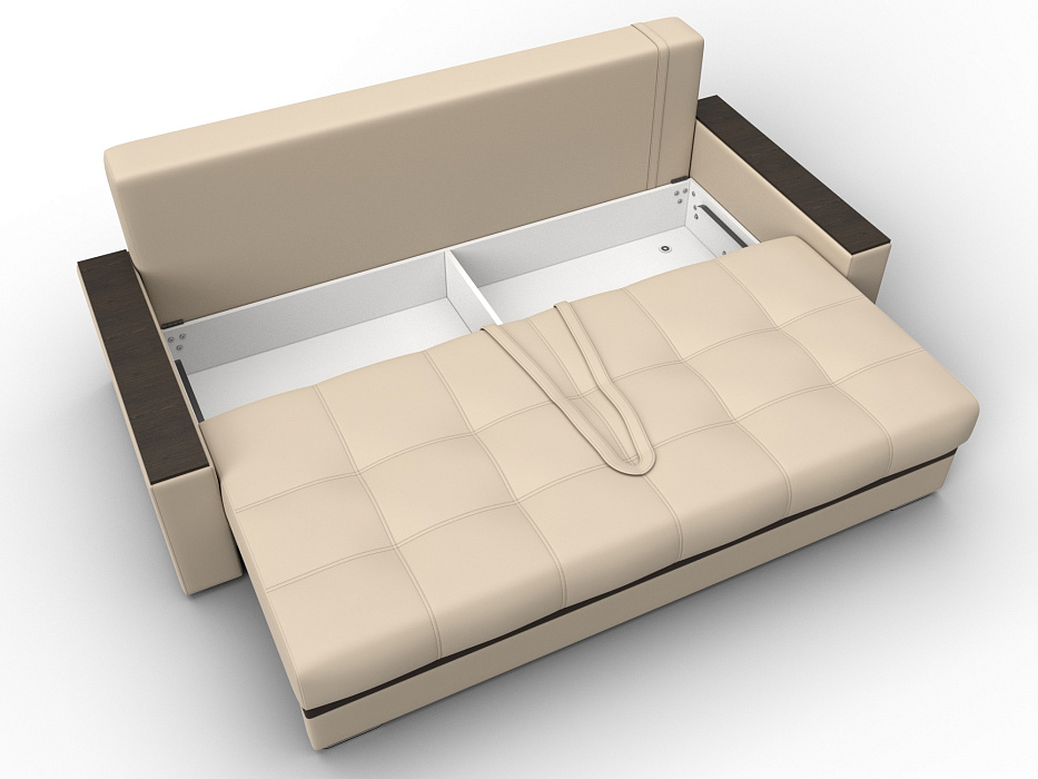 Диван прямой с декором Лига-096 НПБ фото в интернет-магазине Лига Диванов