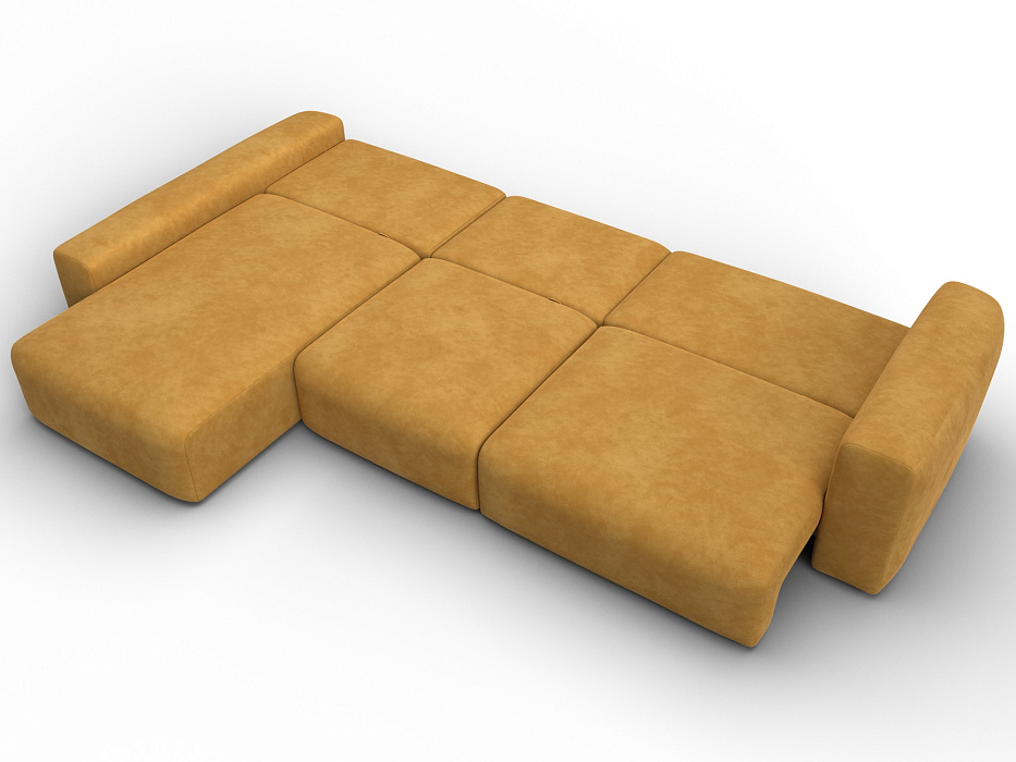 Диван угловой Лига-066 НПБ Лонг угол левый фото в интернет-магазине Лига Диванов