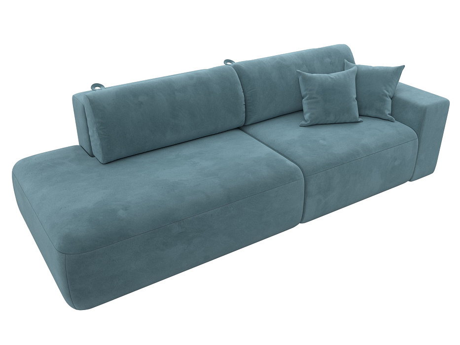 Диван прямой Лига-036 НПБ Модерн подлокотник справа (seven 113 бирюзовый)