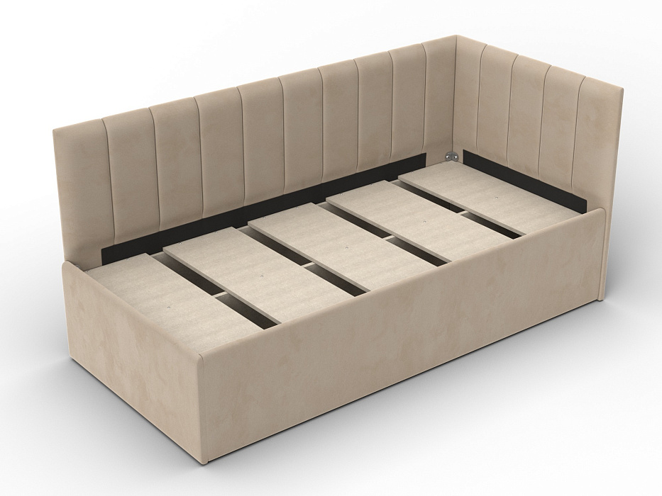 Кровать односпальная Лига-128 (90) (seven 729 бежевый)