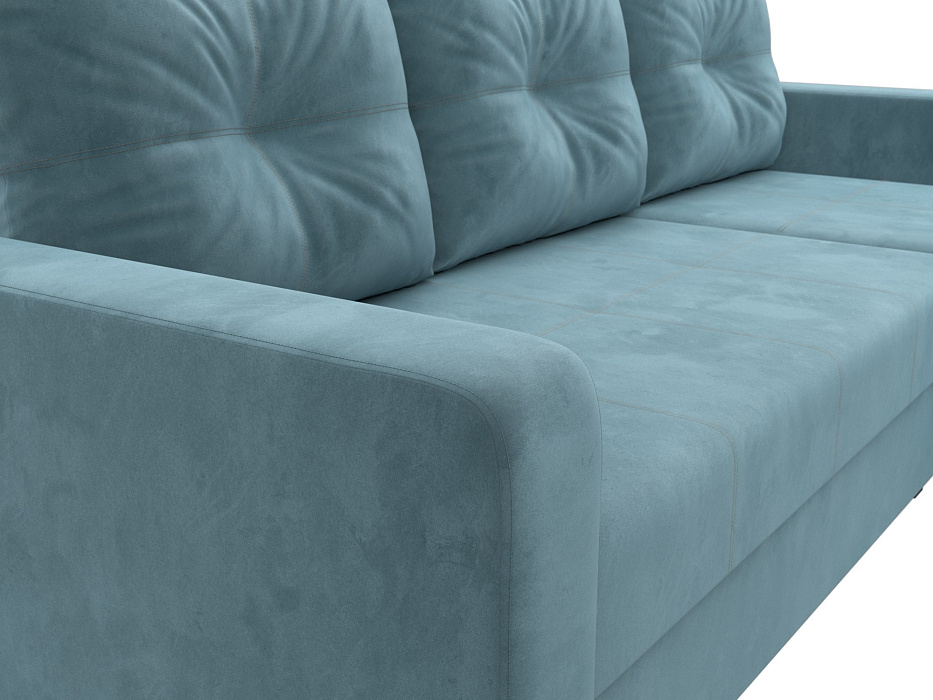 Диван угловой Ливерпуль Лайт правый угол (seven 113 бирюзовый)