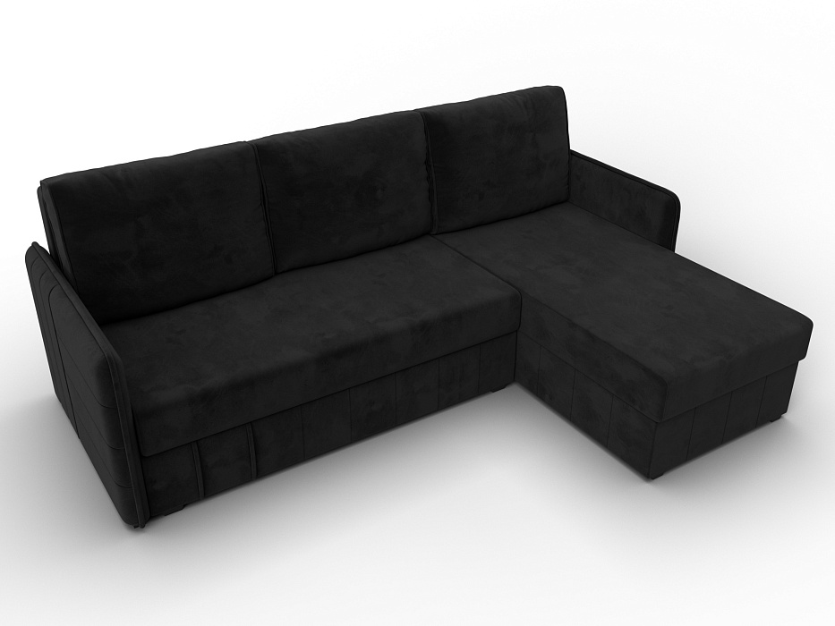 Диван угловой Слим угол универсальный (seven 35 черный)