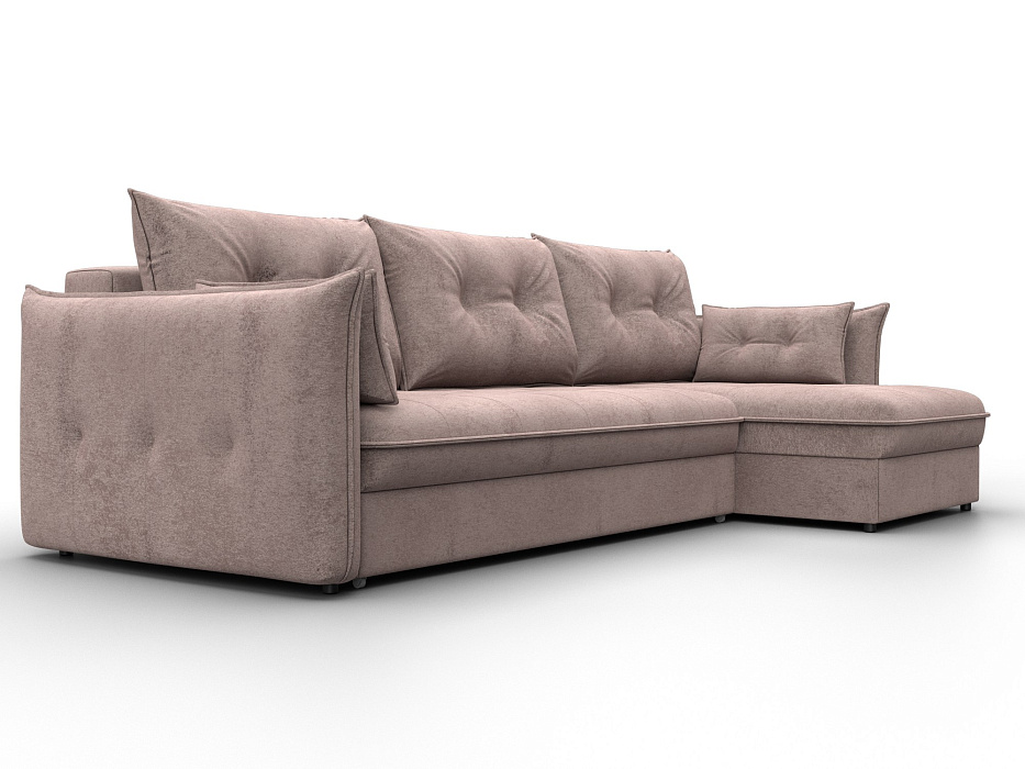 Диван угловой Лига-100 НПБ угол универсальный (tower 05 бежевый)