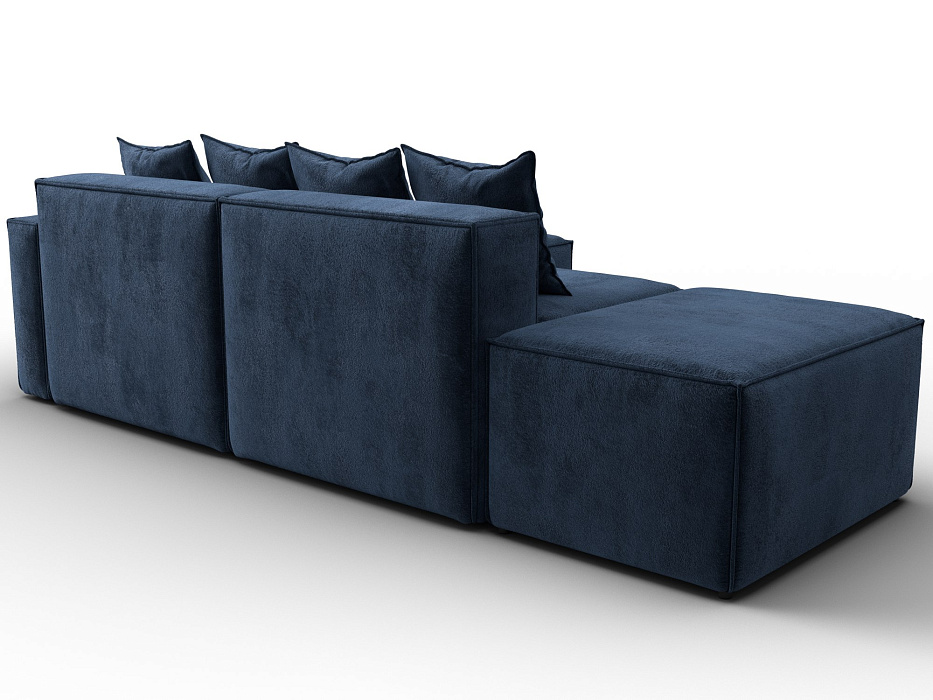 Диван угловой модульный Лига-063 угол правый (tower 13 синий)