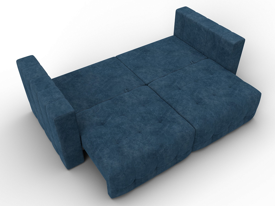 Диван прямой Лига-052 НПБ (brut 11 синий)