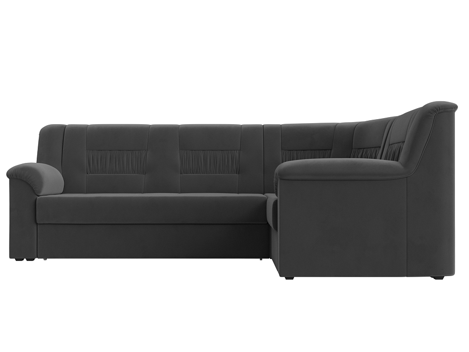 Диван угловой Карелия правый угол (seven 17 серый)