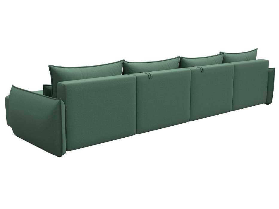 Диван П-образный Лига-051 НПБ Лонг (амур 11 зеленый)