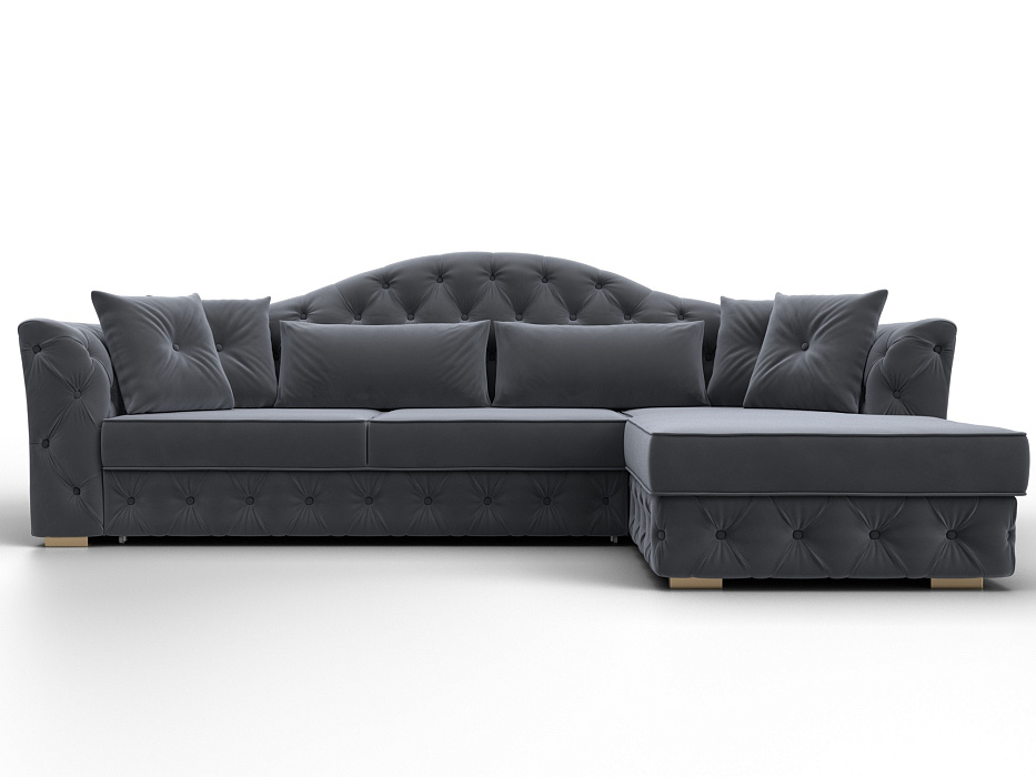 Диван угловой Артис правый угол (seven 17 серый)