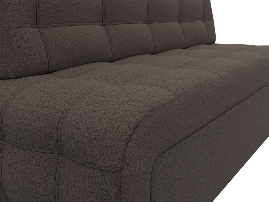 Диван кухонный прямой Люксор (амур 05 коричневый)