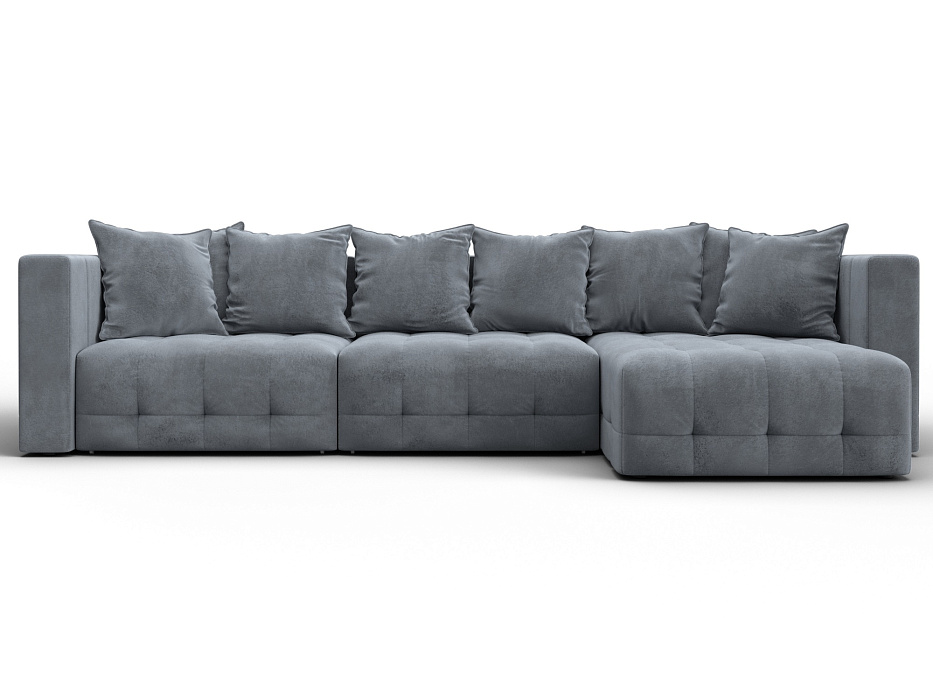 Диван угловой Лига-052 НПБ Лонг угол универсальный (tower 10 серый)