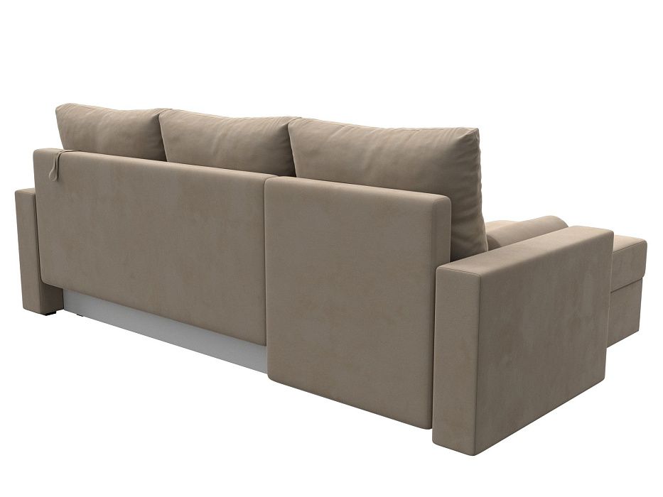 Диван угловой Верона Лайт левый угол (seven 729 бежевый)