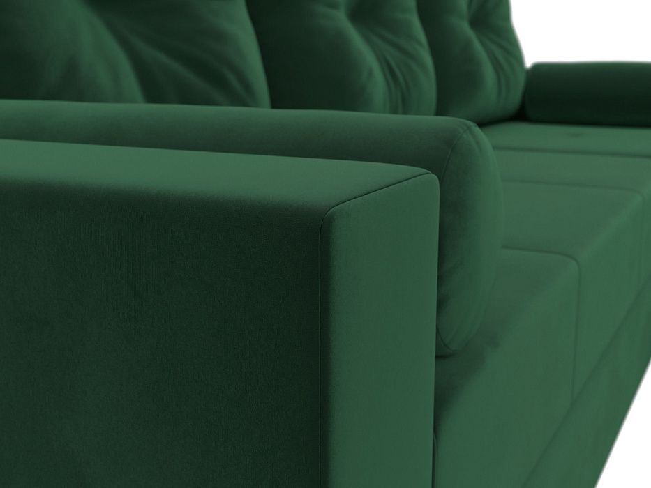 Диван угловой Верона Лайт правый угол (seven 626 зеленый)