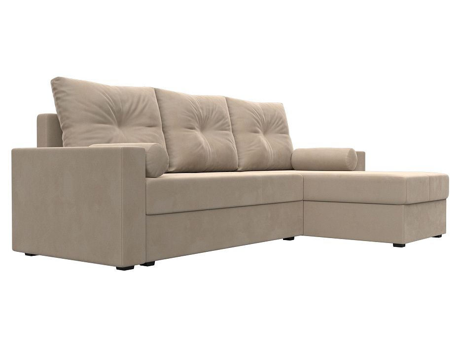 Диван угловой Верона Лайт правый угол (seven 729 бежевый)