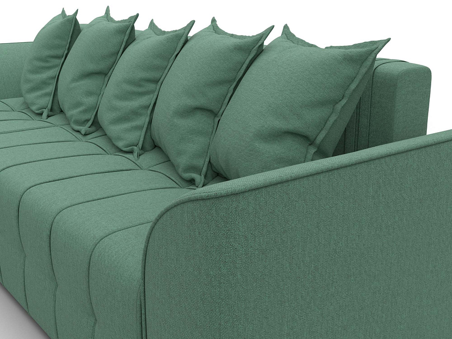 Диван угловой Лига-113 угол левый (амур 11 зеленый)