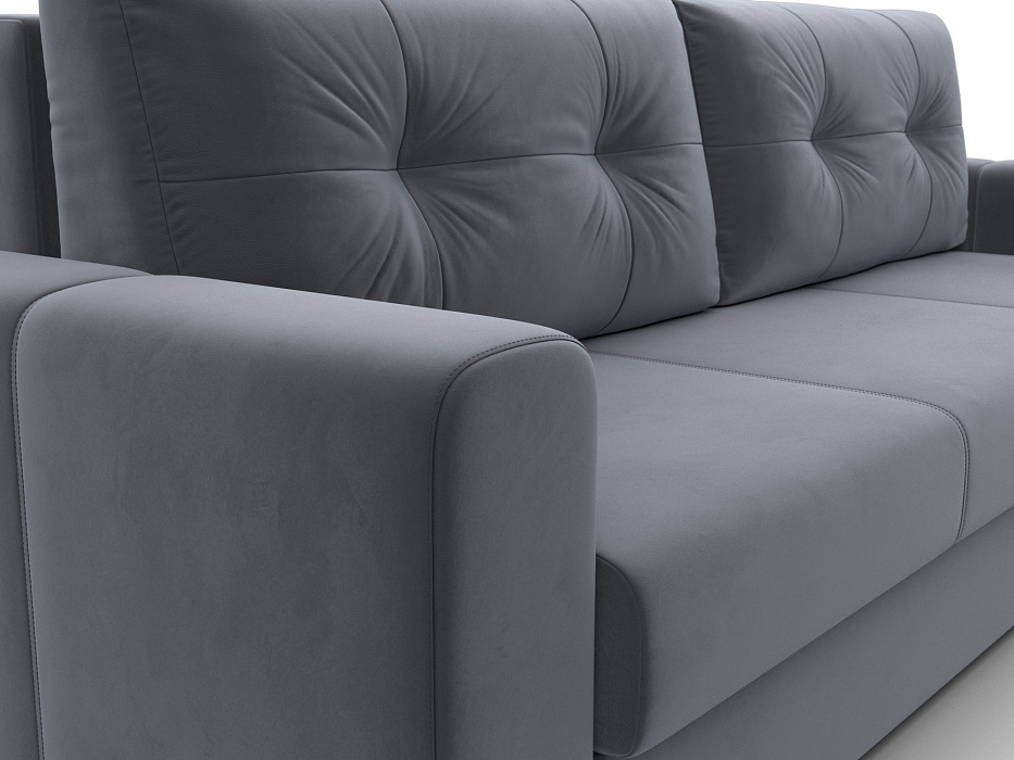 Диван прямой Лига-031 (seven 17 серый)