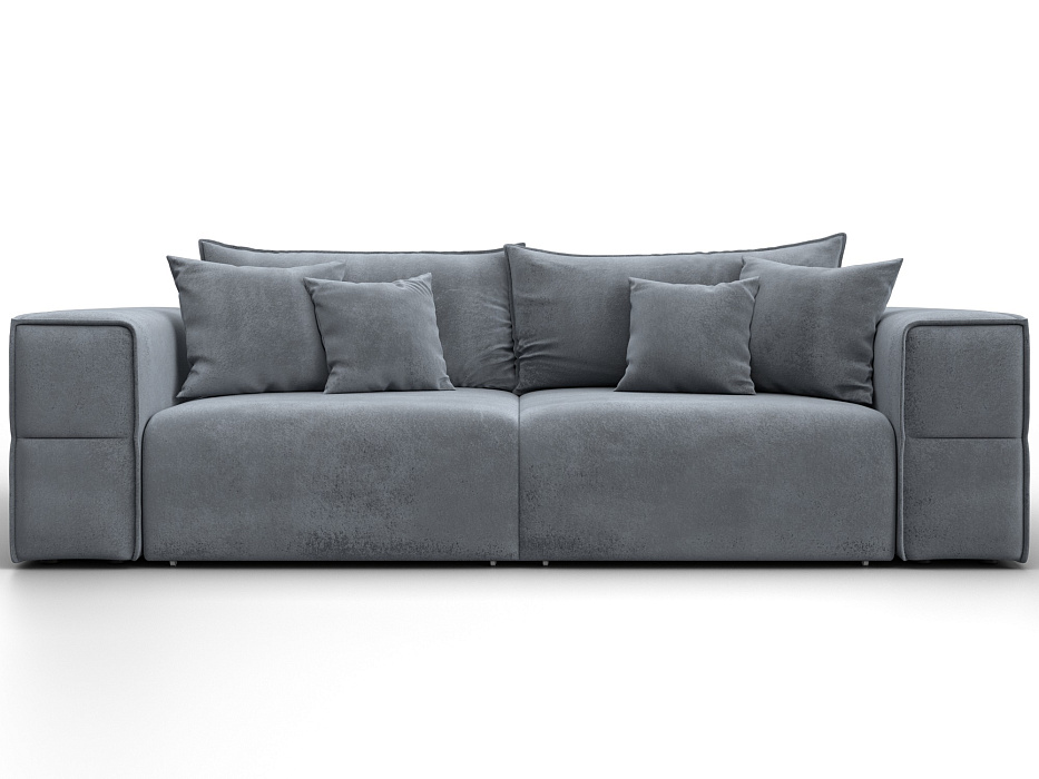 Диван прямой Лига-058 НПБ (tower 10 серый)