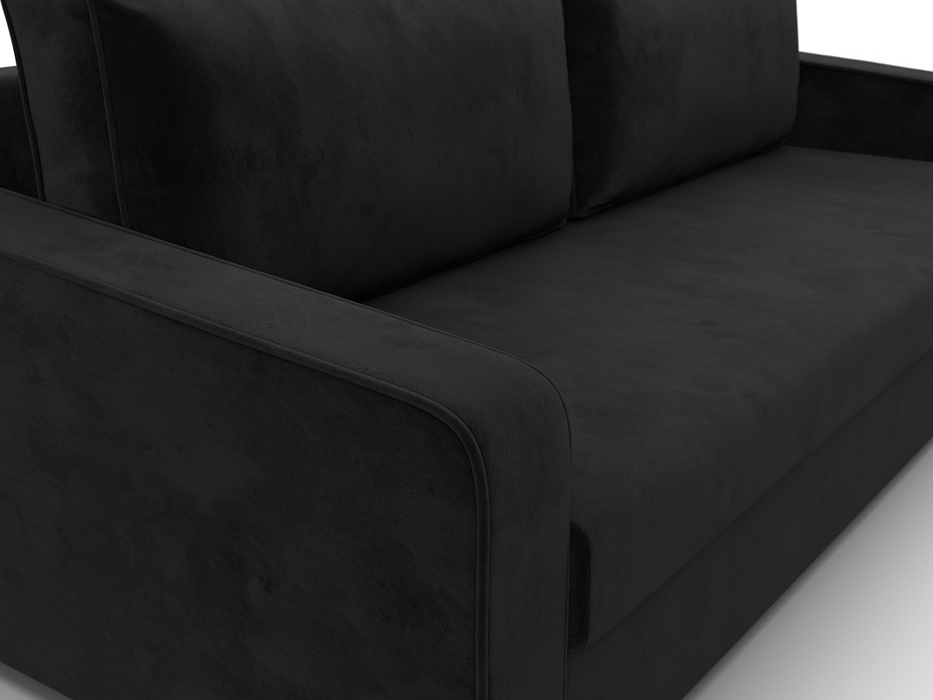 Диван прямой Лига-009 (seven 35 черный)