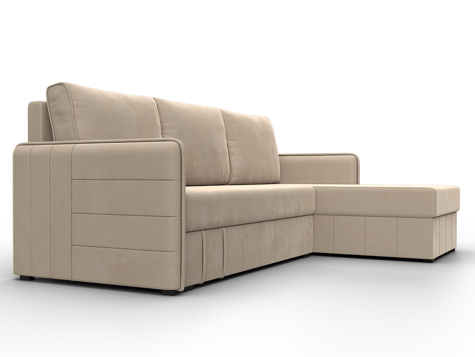 Диван угловой Слим угол универсальный (seven 729 бежевый)