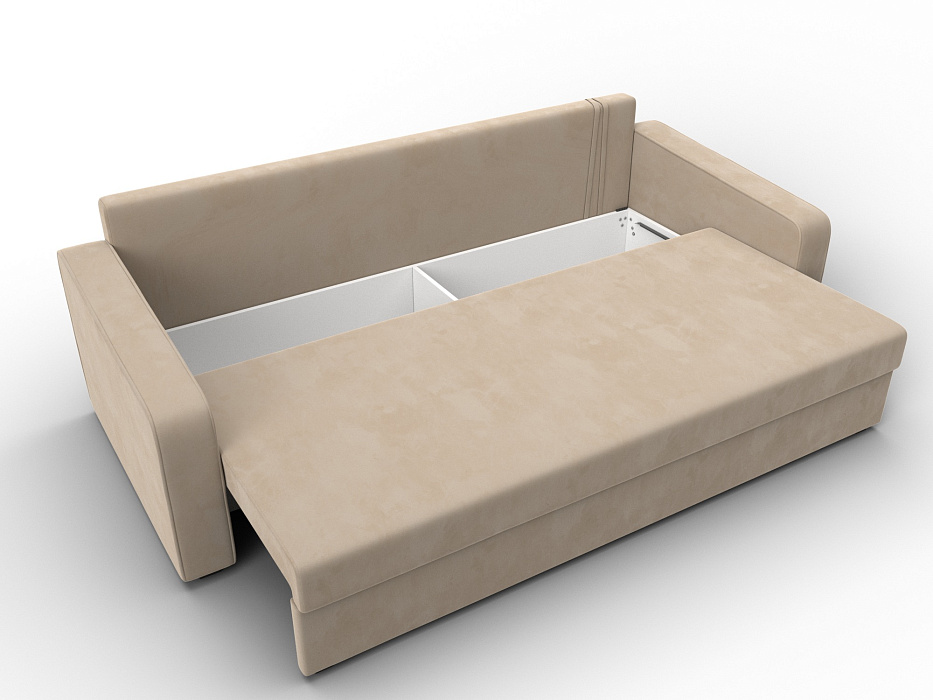 Диван прямой Лига-009 (seven 729 бежевый)