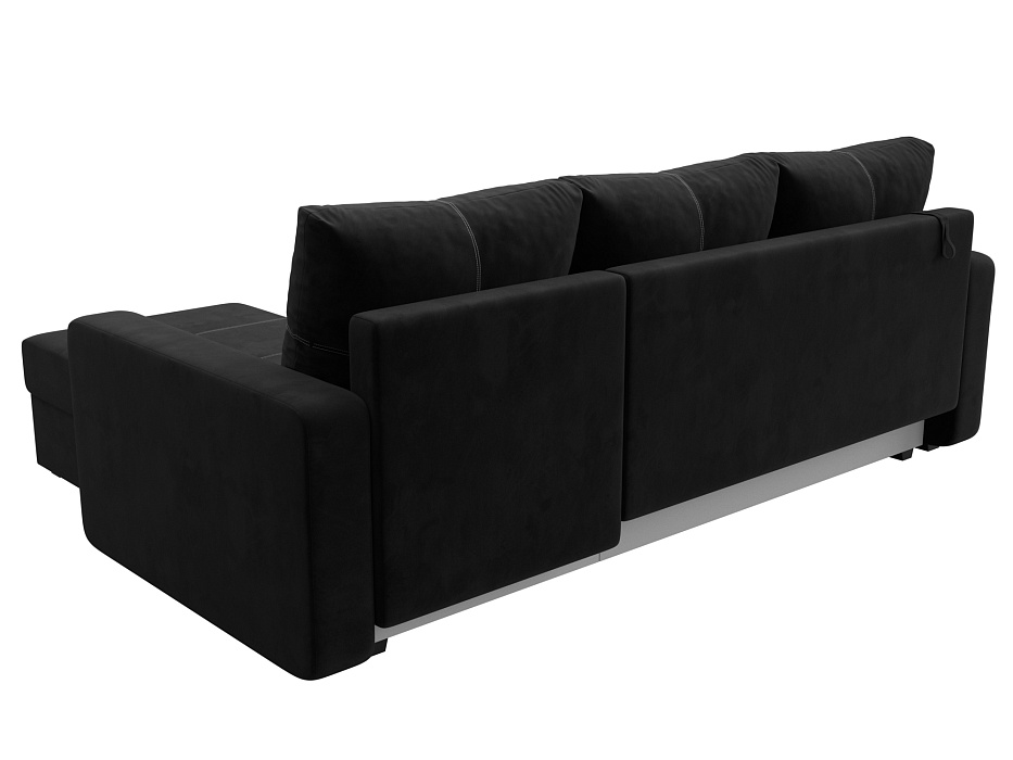 Диван угловой Ливерпуль Лайт правый угол (seven 35 черный)