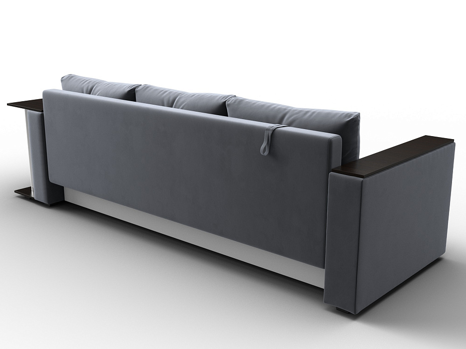 Диван прямой Атланта со столом справа (seven 17 серый)