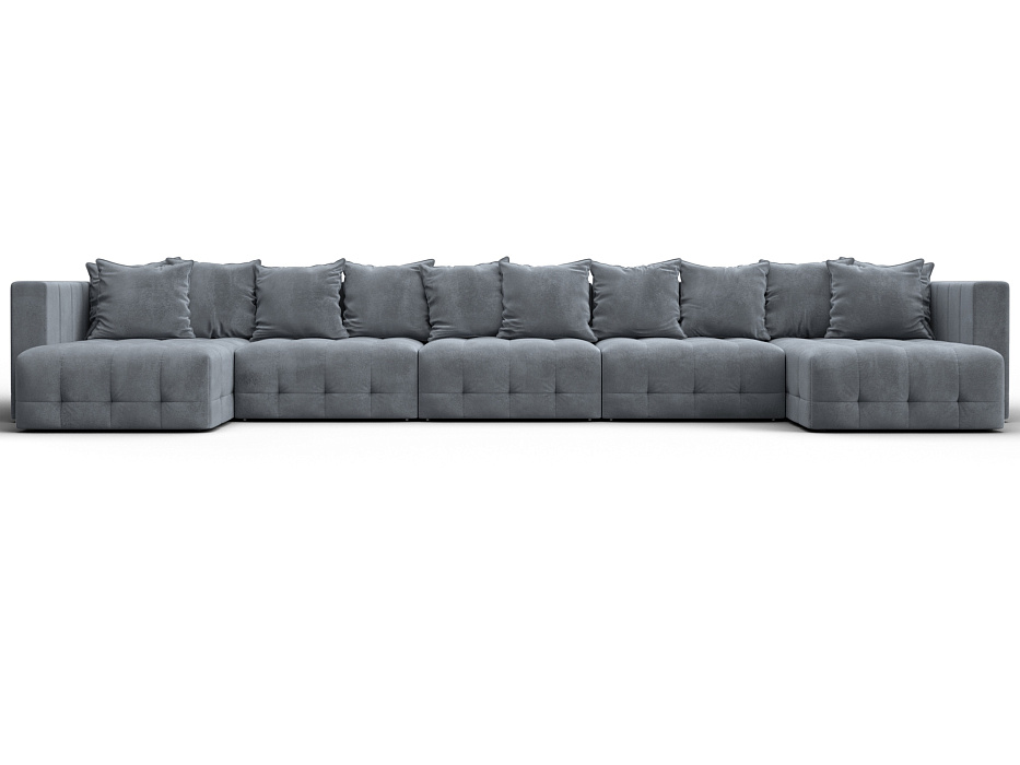 Диван П-образный Лига-052 НПБ МегаЛонг (tower 10 серый)