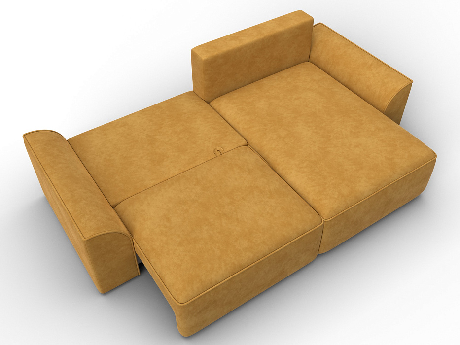 Диван угловой Лига-048 НПБ (brut 10 желтый)