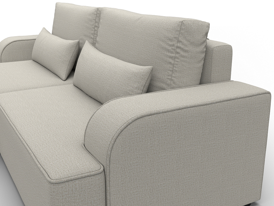 Диван угловой Лига-120 угол левый (амур 02 бежевый)