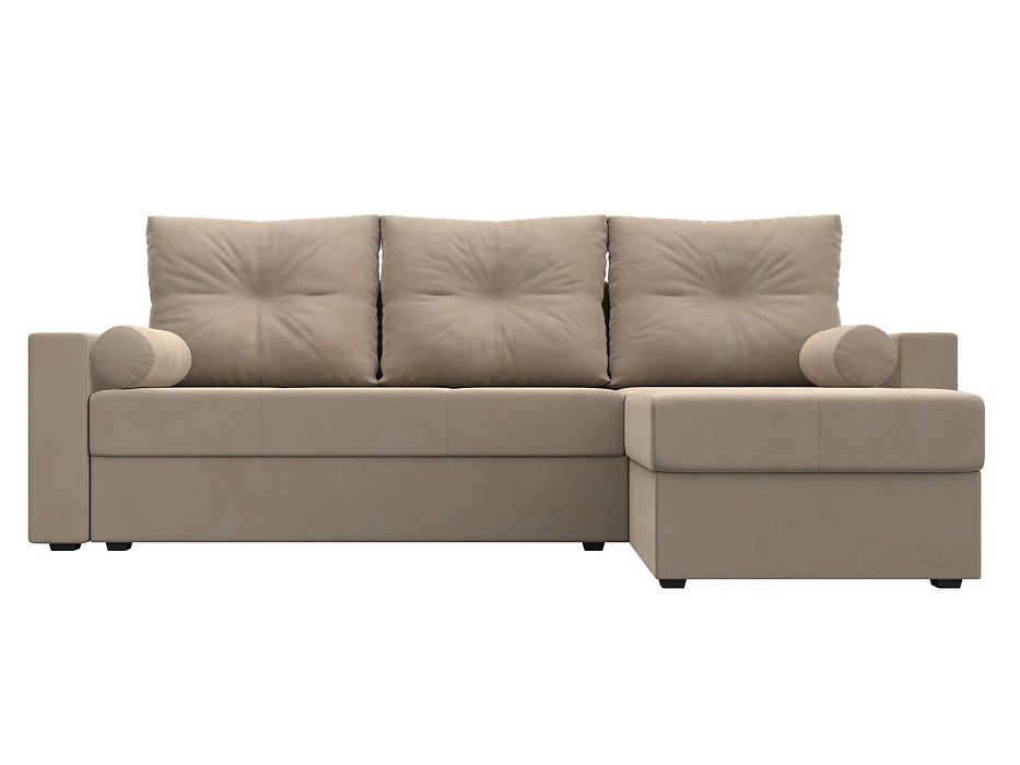 Диван угловой Верона Лайт правый угол (seven 729 бежевый)