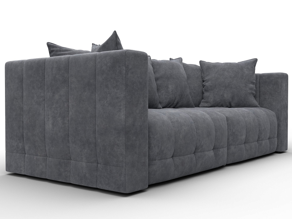 Диван прямой Лига-052 НПБ (brut 16 темно-серый)