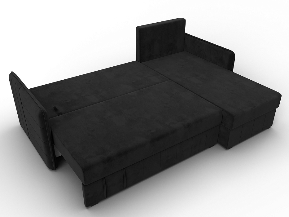 Диван угловой Слим угол универсальный (seven 35 черный)