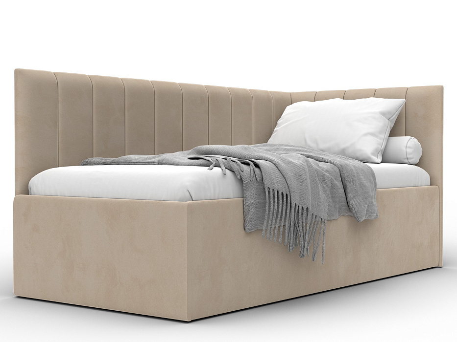 Кровать односпальная Лига-128 (90) (seven 729 бежевый)
