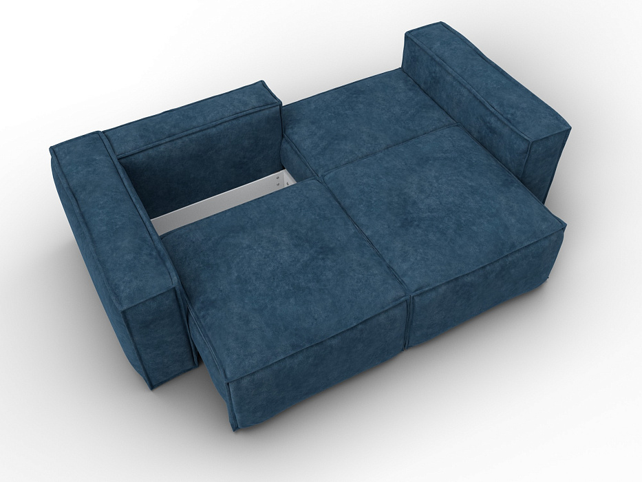 Диван прямой Лига-081 НПБ (brut 11 синий)