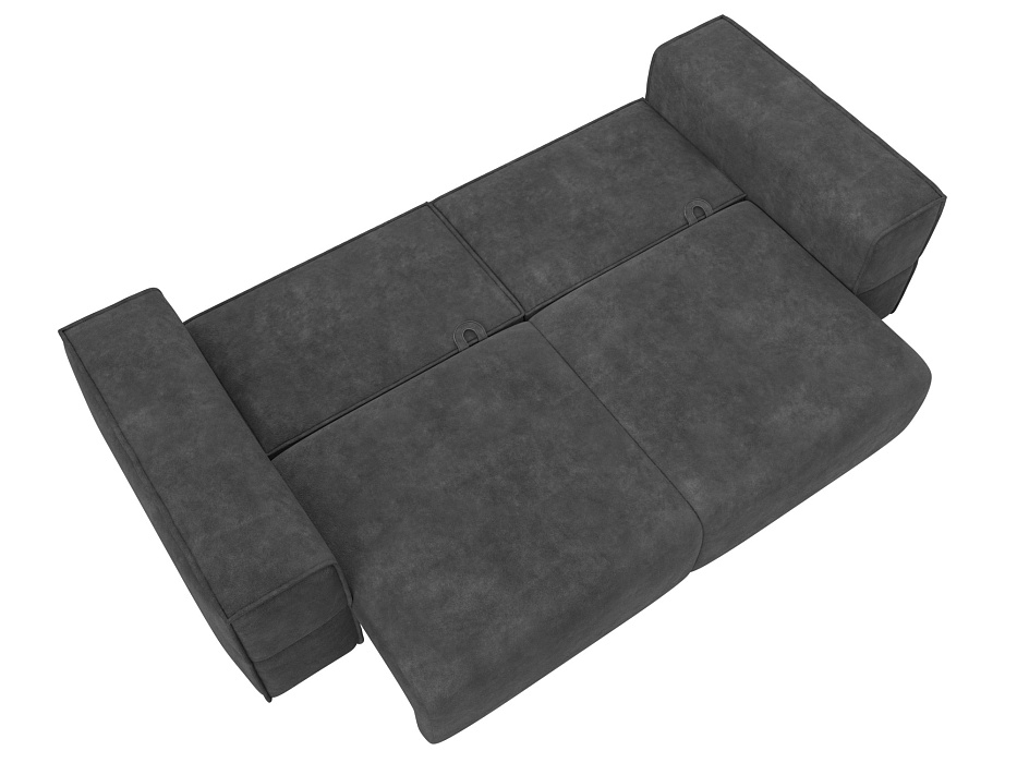 Диван прямой Лига-058 НПБ (brut 16 темно-серый)