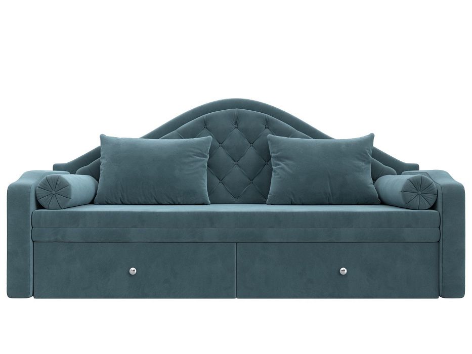 Диван детский прямой Сойер (seven 113 бирюзовый)