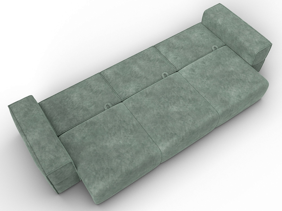 Диван прямой Лига-058 НПБ Лонг (brut 08 зеленый)