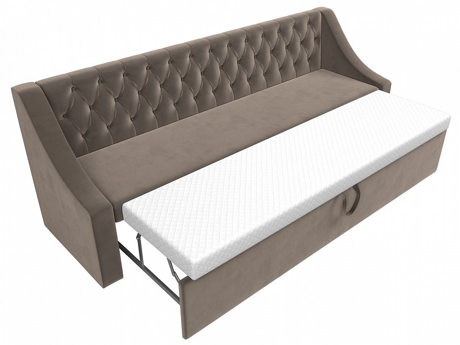 Диван кухонный прямой Мерлин (seven 727 коричневый)