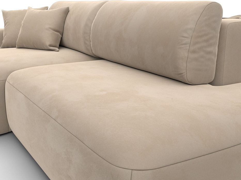 Диван угловой Лига-036 НПБ Модерн левый угол (бежевый)